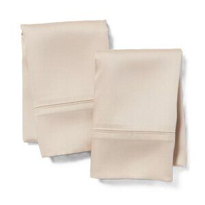 Threshold Cool 100% Tencel Lyocell True Khaki Standard Size 2 Pillowcase Set